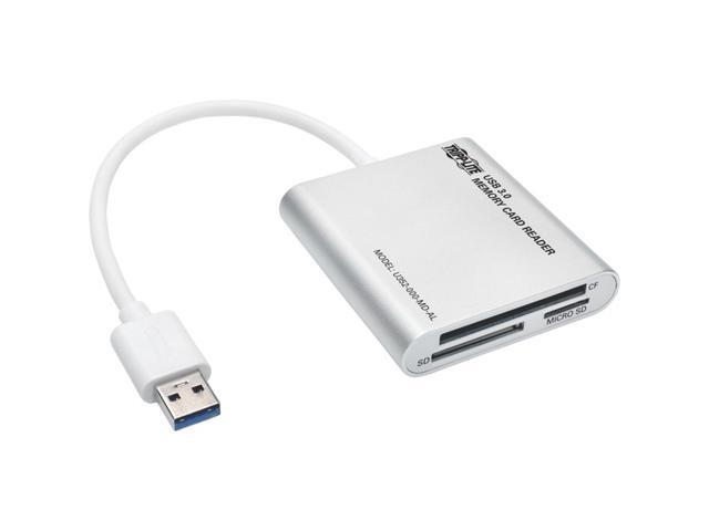 Tripp Lite U352-000-MD-AL USB 3.0 A (MALE) USB 3.0 SuperSpeed Multi-Drive Memory Card Reader/Writer, Aluminum Case
