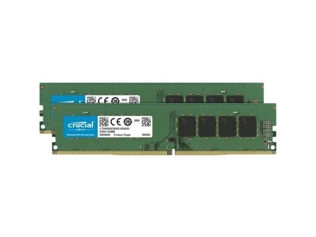 Crucial 64GB Kit (32GBx2) DDR4 2666 MT/s CL19 DIMM 288-Pin Memory - CT2K32G4DFD8266