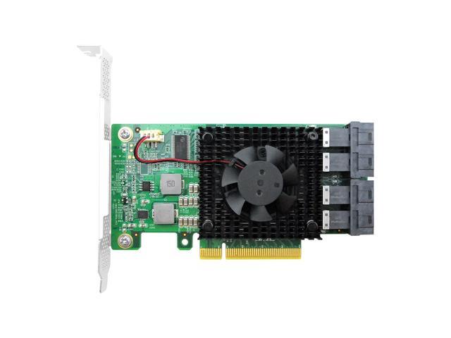 Linkreal PCI Express 3.0 x8 to 4 x U.2 (SFF-8643) NVMe SSD Adapter