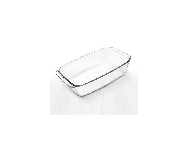 Clear Rectangular Glass Roaster Heat, Cold and Shock-Proof Borosilicate Glass, Made in Europe, Dishwasher Safe, 2.5 Quart photo