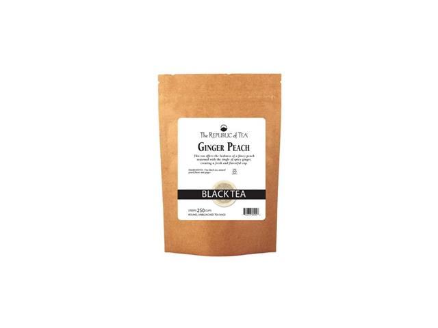 Ginger Peach Black Tea, 250 Tea Bags, Premium Ingredients, Gourmet Longevity Tea photo