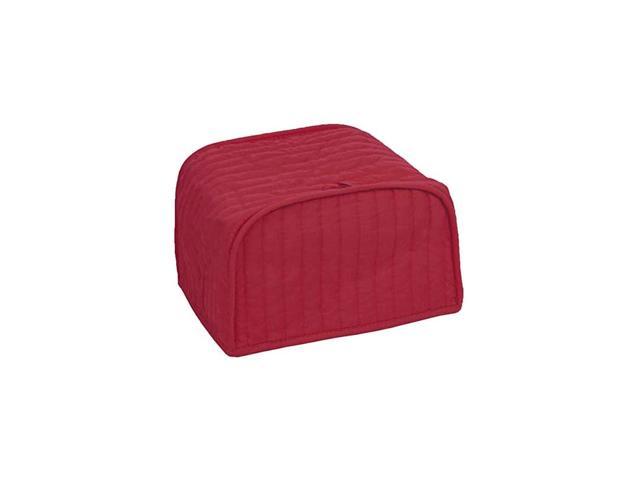 Polyester / Cotton Quilted Two Slice Toaster Appliance Cover, Dust and Fingerprint Protection, Machine Washable, Paprika Red photo