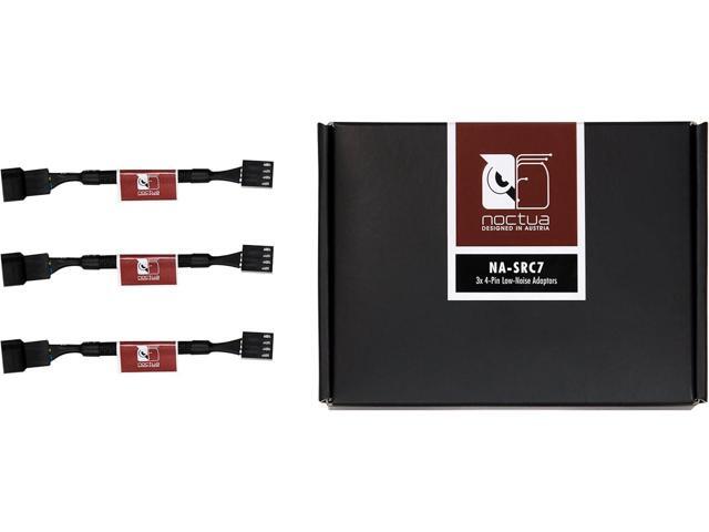Noctua NA-SRC7, 4 Pin Low-Noise Adaptor Cables for PC Fans (Black)