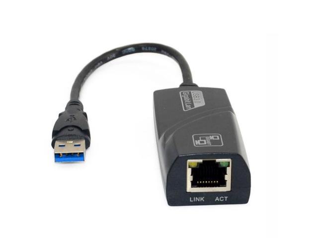 Hannord USB 3.0 to Ethernet Adapter, Driver Free 10/100/1000 Mbps Network RJ45 LAN Wired Gigabit Ethernet Adapter for Windows 10, 8.1, 7, XP,.