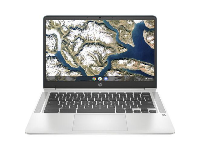 HP Chromebook 14A-NA0070NR 14' HD Anti Glare Intel Celeron N4000 1.1 GHz up to 2.6 GHz 4 GB DDR4 32 GB eMMC Wi-Fi 5 (2x2) Bluetooth 5 Intel UHD...