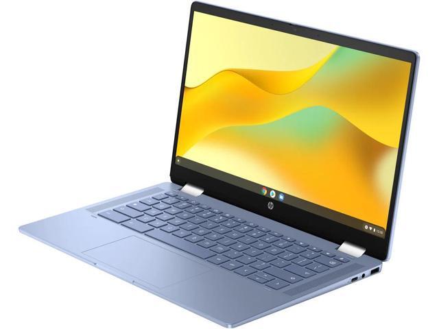 HP Chromebook x360 14b-cd0013dx 14' Touch Intel Processor N100 0.8 GHz up to 3.4 GHz 4GB RAM 64GB eMMC Intel UHD Graphics Chrome OS, Sky Blue -...