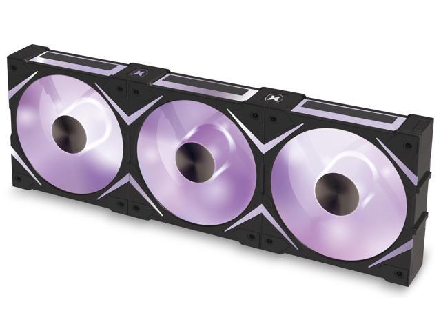 Super Flower Hyperlink HL120 ARGB Black 12cm 3pcs Pack, Interlock Case Fan with Hub - SF-HL121-BK