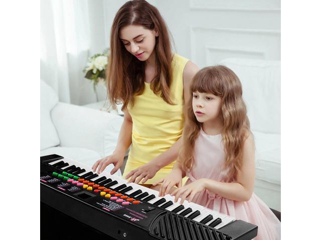 Costway 54 Keys Music Electronic Keyboard Kid Electric Piano Organ W/Mic & Adapter