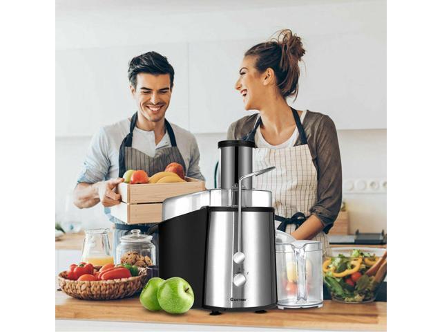 Costway Electric Juicer Wide Mouth Fruit & Vegetable Centrifugal Juice Extractor 2 Speed