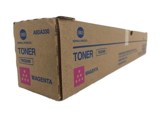 Konica Minolta TN324M A8DA330 Bizhub C258 C308 C368 Toner Cartridge (Magenta) in Retail Packaging