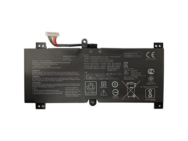 C41n1731 15.4V 66Wh 4335Mah Laptop Battery Replacement For Asus Gl504 Gl504gm Gl504gs Rog Strix Gl504gw