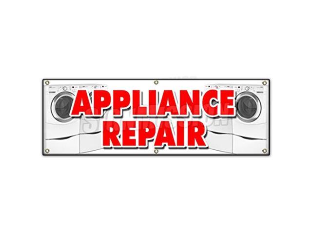 72' Appliance Repair Banner Sign Refrigerator Washer Dryer All Brands Home photo