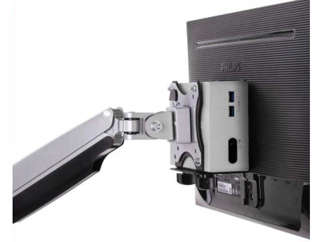 Mount Plus MP-CPB-1 Thin Client Mac mini Intel NUC Game Console VESA Mount to Save Space by Mounting Thin Client PC to Back of Monitor,...