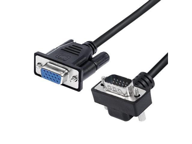 90 Degree VGA Cable Down Angle VGA Male to VGA Female Cable 1080P Full HD Computer Monitor Cable 0.5M (Down)