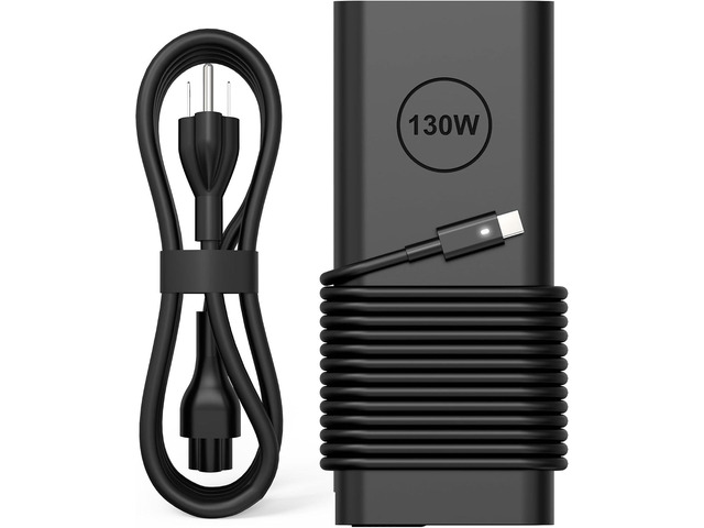 130W USB C Laptop Charger Compatible with Dell XPS 15 17 2in1 9575 9500 9700 Latitude 5280 5420 7210 7410 7480 Precision 5530 2in1 5550 5750 3560...