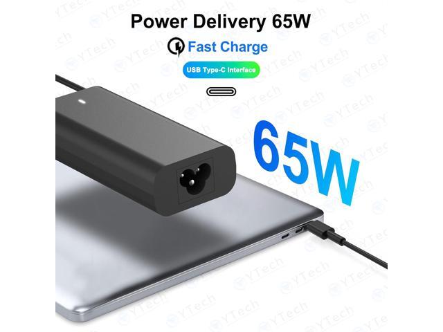2025 New 65W USB C Laptop Charger Compatible with Dell XPS 12 13 Chromebook 3100 and Latitude 3000 5000 Series