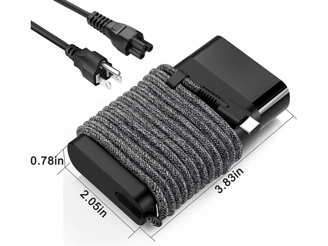 New Slim for HP 65W USB C Laptop Charger Compatible with HP Envy x 360,HP Spectre x360,Elitebook x360,Chromebook x360,Elite x2,Pavilion x2, Envy x2...