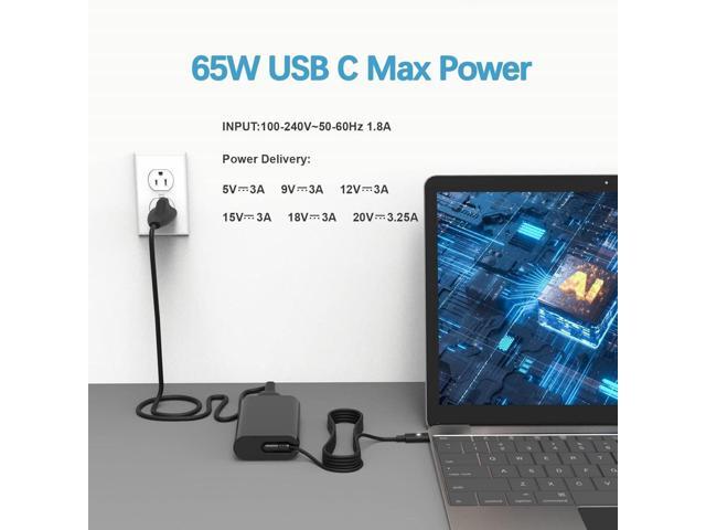 65W 45W USB C Laptop Charger for Dell Computer Latitude 5450 5440 5540 7440 5420 7420 5520 5430 7430 5530 5550 7450,Dell 13 14 16 Pro Plus Premium...