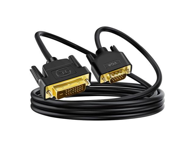 ANNNWZZD DVI to VGA Cable for Laptop, Projector, PC, HDTV, Monitor 10FT/3M photo