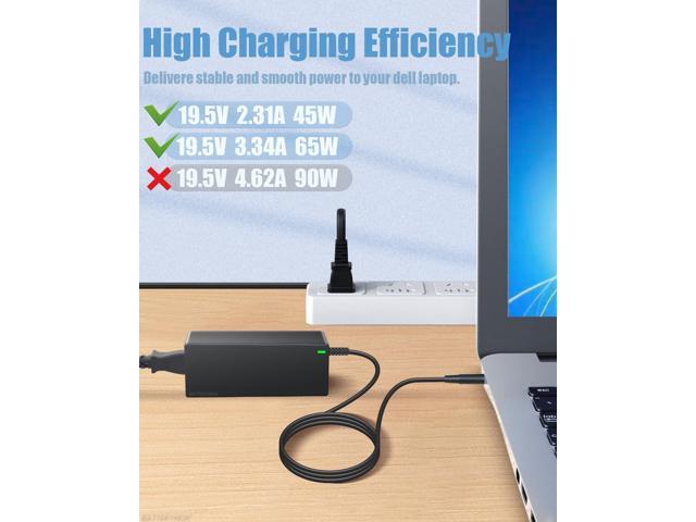 19.5V 3.34A 65W AC Adapter for Dell Inspiron 17 11 13 14 15 3000 5000 7000 3793 5100 5555 5558 5559 5755 7359 7568 LA65NS2-01 Fit All 65W 45W Dell...