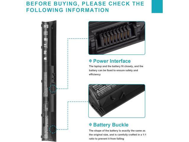 800049-001 KI04 Battery for HP Pavilion15-ab 15-an 17-g 15t-ab100 17t-g100 Series 15-ab143cl 15-ab223cl 15-ab153nr 15-an044nr 14-ab166us 17-ab220nr...