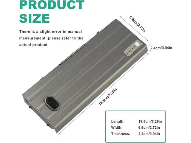 INC 5200mAh Laptop Battery Replacement for Dell Latitude D620 D630 D630c D631 Series