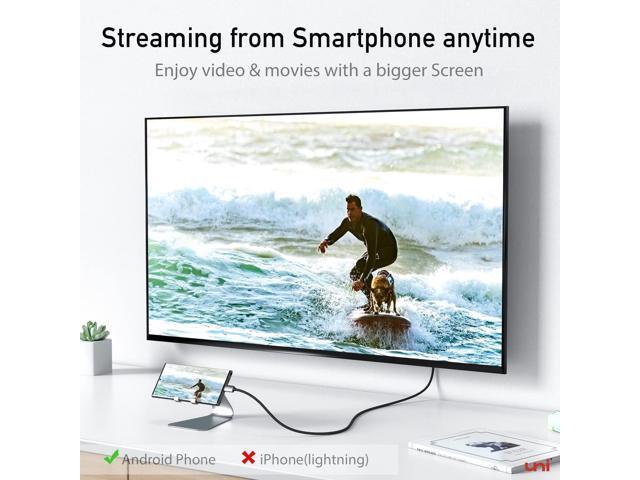 uni USB C to HDMI Cable, [4K, High-Speed] USB Type C to HDMI Cable for Home Office, [Thunderbolt 3/4 Compatible] with Chromebook, MacBook Pro/Air...