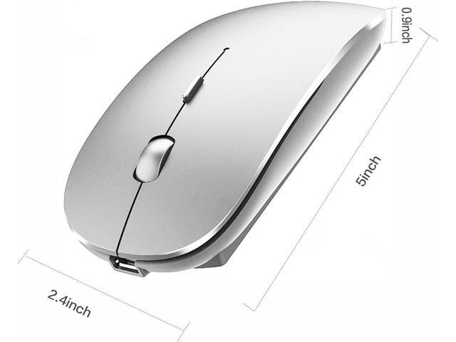 Rechargeable Bluetooth Mouse for Laptop iPad Pro Air MacBook Wireless Mac Chromebook Win8/11 Desktop Computer