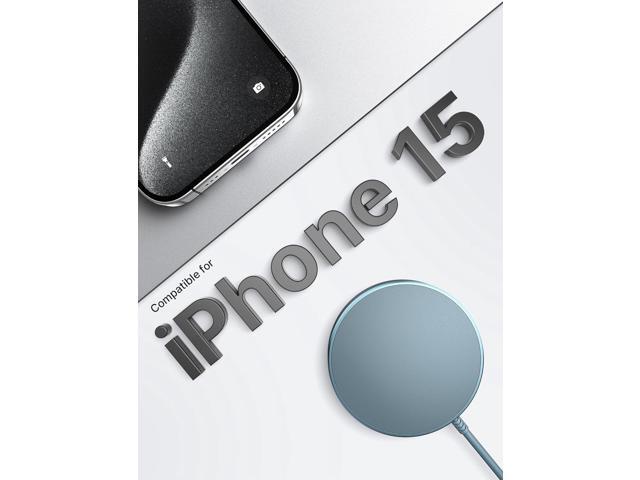 JSAUX Magnetic Wireless Charger Compatible with MagSafe Charger/iPhone 15/15 Pro/15 Plus/15 Pro Max/14/14 Pro/14 Plus/14 Pro Max/13/13 Pro/13 Pro...