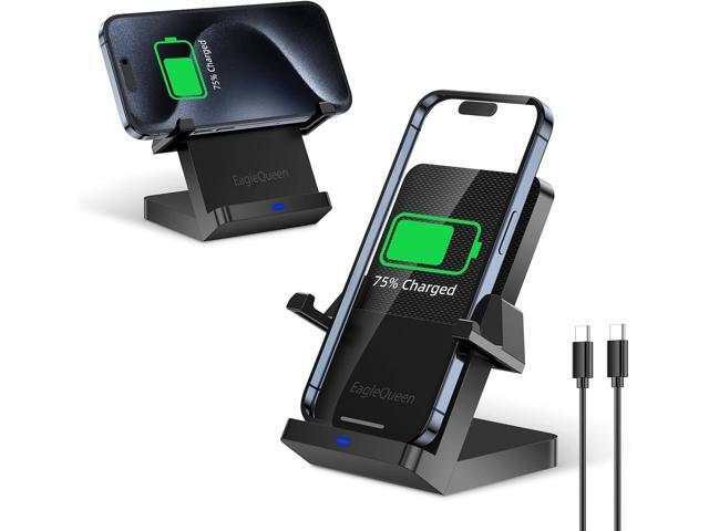 Wireless Charger, 15W Fast Wireless Charging Stand, Wireless Charging Station for iPhone 15/14/13/12/11/XR/XS/8, Samsung Galaxy S23/S22/S21/S20,...