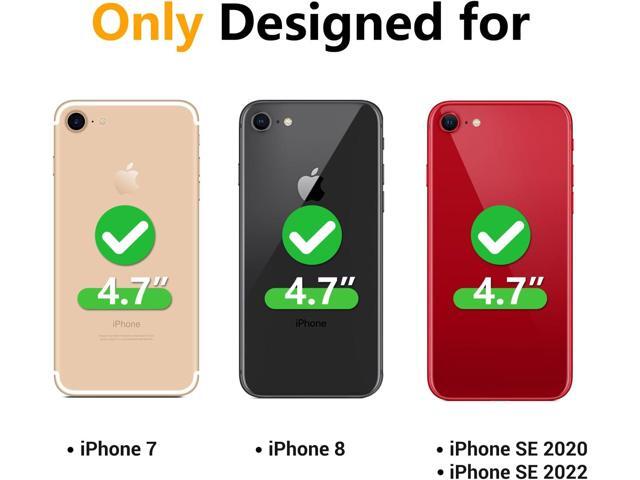 for iPhone SE Case 2022/2020,iPhone 8/7 [Shockproof] [Dropproof] [Dust-Proof] [Military Grade Drop Tested] with Non-Slip Removable iPhone SE 2022...