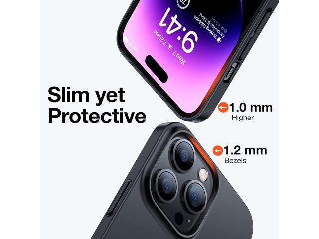Slim Fit Designed for iPhone 14 Pro Max Case 6.7 inch, Ultra-Thin 14 Pro Max Case 2022, Lightweight Hard PC Cover Phone Cases, Black, OriginFit