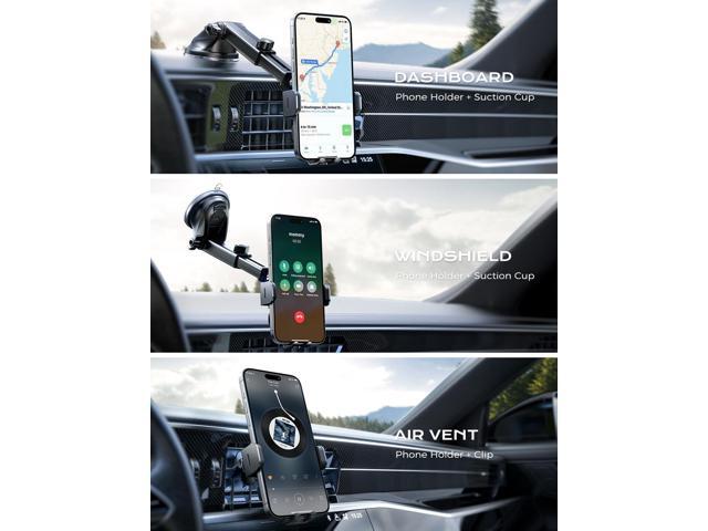 CHGeek Wireless Car Charger, 15W Fast Charging Auto Clamping Car Charger Phone Mount Phone Holder fit for iPhone 15 14 13 12 11 Pro Max Xs, Samsung...