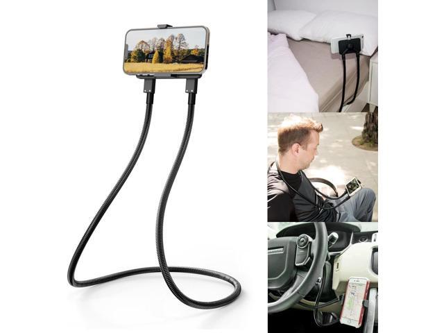 B-Land Cell Phone Holder, Universal Mobile Phone Stand, Lazy Bracket, DIY Flexible Mount Stand with Multiple Function (Black)