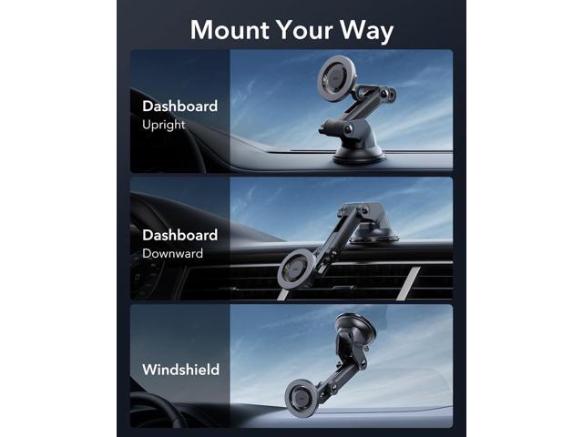 ESR Dashboard Magnetic Phone Holder for Car, for MagSafe Car Mount, Windshield Magnetic Car Mount for iPhone 16/15/14/13/12, Samsung Galaxy S25,...