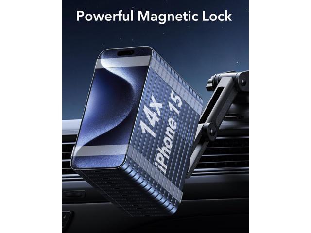 ESR Dashboard Magnetic Phone Holder for Car, for MagSafe Car Mount, Windshield Magnetic Car Mount for iPhone 16/15/14/13/12, Samsung Galaxy S25,...
