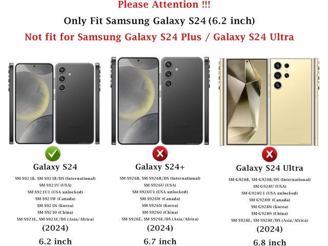 for Samsung Galaxy S24 Case: Dual Layer Protective Heavy Duty Cell Phone Cover Shockproof Rugged with Screen Protector - Military Protection Bumper...