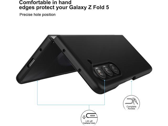 Foluu Slim Fit Case for Samsung Galaxy Z Fold 5 Case, with Front Built-in Screen Protector, Ultra Thin Matte PC Protective Cover for Samsung Galaxy...
