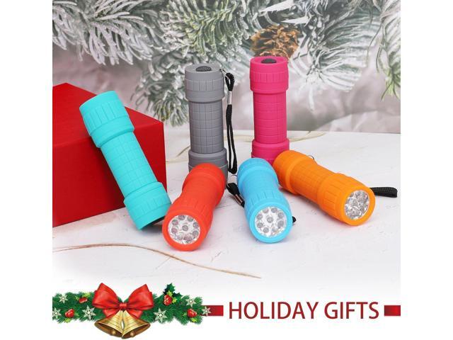 FASTPRO 18-Pack, 9-LED Mini Flashlight Set, AAA Batteries are Included and Pre-Installed, Perfect for Class Teaching, Camping, Wedding Favor