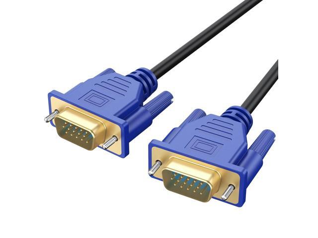 VGA to VGA Cable 10FT, VGA Cord for Computer Monitor Gold-Plated SVGA Cable 1080P HD15 Male to Male