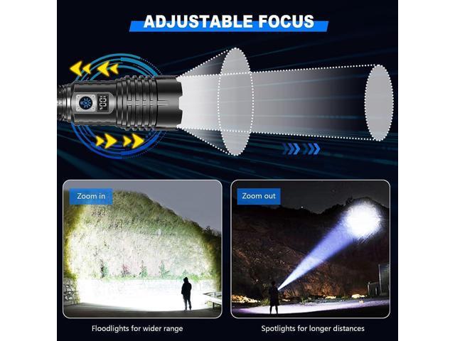 Goreit Flashlights LED High Lumens Rechargeable, 980,000 Lumens XHM77.2 Super Bright Flash Light USB, Handheld Flashlight High Powered,Powerful...