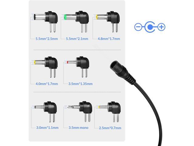 Outtag 12W Universal AC Adapter 3V-12V AC to DC Adapter 100-240v 50-60hz Multi Voltage Switching Power Supply Replacement for Household Electronics...