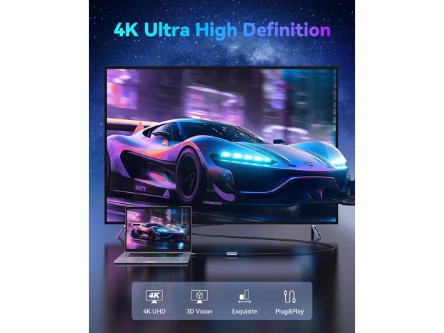 USB C to Dual HDMI Adapter 4K@60Hz, HDMI Splitter for Dual Monitors Extend Display, USB C HUB Multi Monitor Adapter to 2 HDMI Ports Converter for...