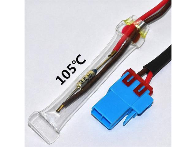 Thermal Fuse Defrost Sensor for Samsung Fridge Freezers Replacement Defrosting Temperature Fuse Refrigerator Accessories (Blue) photo
