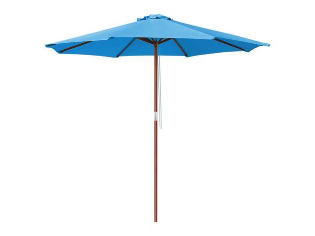 Photos - Other household accessories YescomUSA 9' ft Patio Umbrella Wood Pulley Control Market Outdoor Yard Beach Bar Gar 