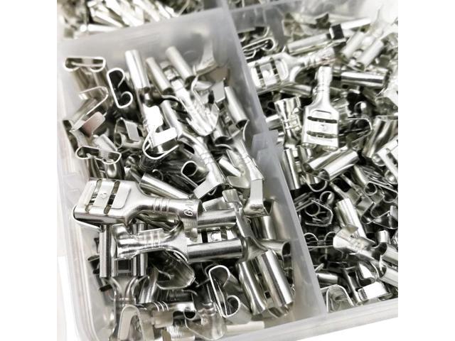 First picture~500Pcs/box DJ622-J2.8A/D4.8A/D6.3B insert spring crimp terminal connectors cooperate for SN-48B plier for 0.5-1.5mm2 wire