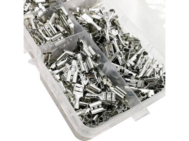 First picture~500Pcs/box DJ622-J2.8A/D4.8A/D6.3B insert spring crimp terminal connectors cooperate for SN-48B plier for 0.5-1.5mm2 wire