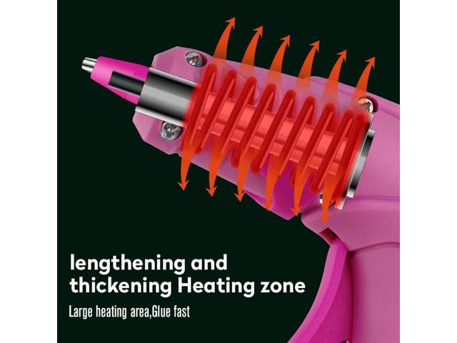 First picture~ Wireless Hot Melt Glue Gun for Children Safety 8W Lithium Battery Direct Charge USB Charging with Glue Stick Household DIY(Red Glue...