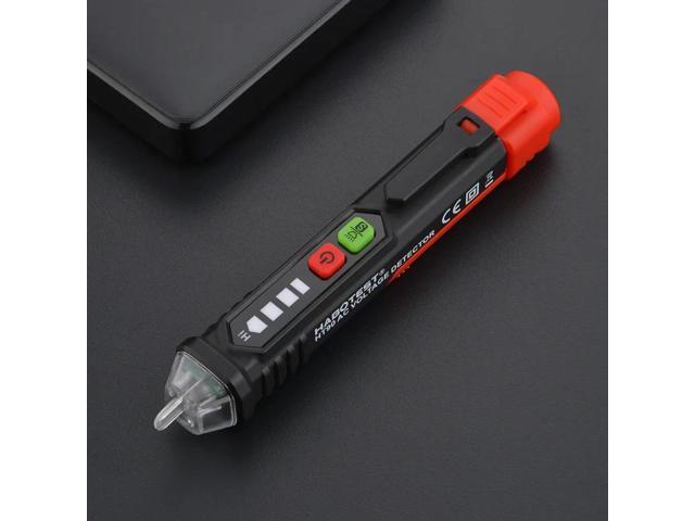 First picture~Non-Contact phase Rotation AC pen Detector DIY Voltage Tester Electrician Tools Live Null Wiring Checker Hi Low Sensitivity(Silver...