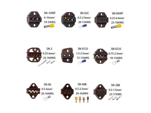 First picture~Crimping tool jaw SN-48B / 48 b / 02 c / h 2549/03/2546 b / 2 wf2c / 06 wf / 16 wf / 06SN pliers series special jaw(Brown SN-48B )